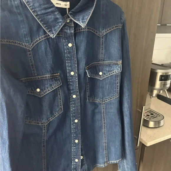 Mango Blue Jean Jacket - Picture 2 of 10